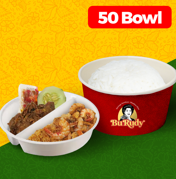 50 Nasi Bowl Nasi Udang Empal